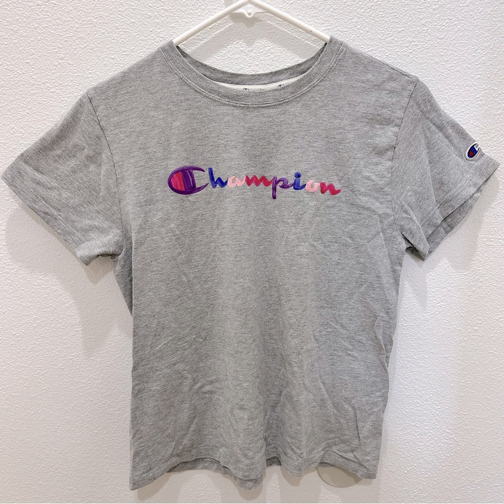 women’s champion gray t-shirt